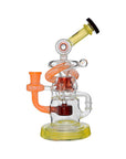 Calibear Multi-Chamber Recycler Dab Rig | 8" Borosilicate Glass Rig with Looping Recycler Pathways