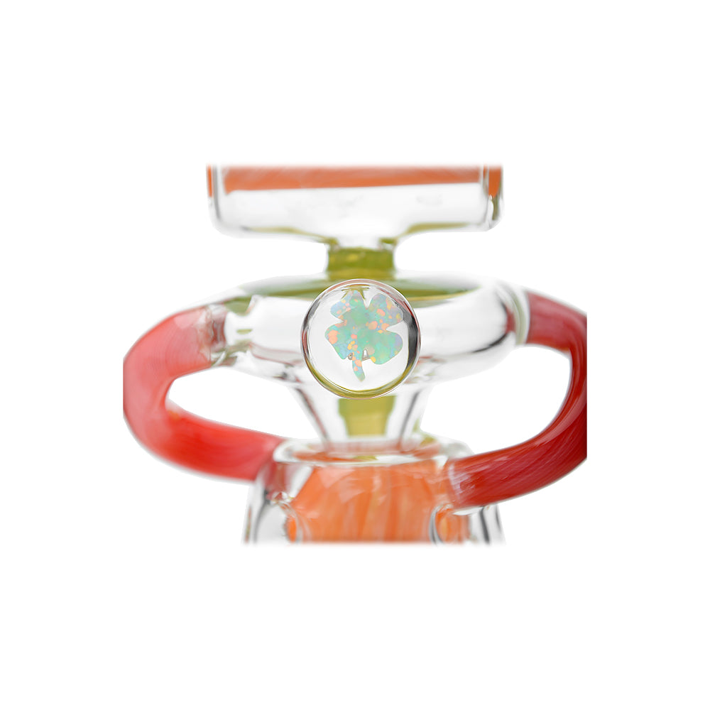 Calibear Multi-Chamber Recycler Dab Rig | 8" Borosilicate Glass Rig with Looping Recycler Pathways
