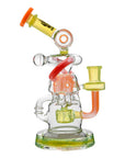 Calibear Multi-Chamber Recycler Dab Rig | 8" Borosilicate Glass Rig with Looping Recycler Pathways