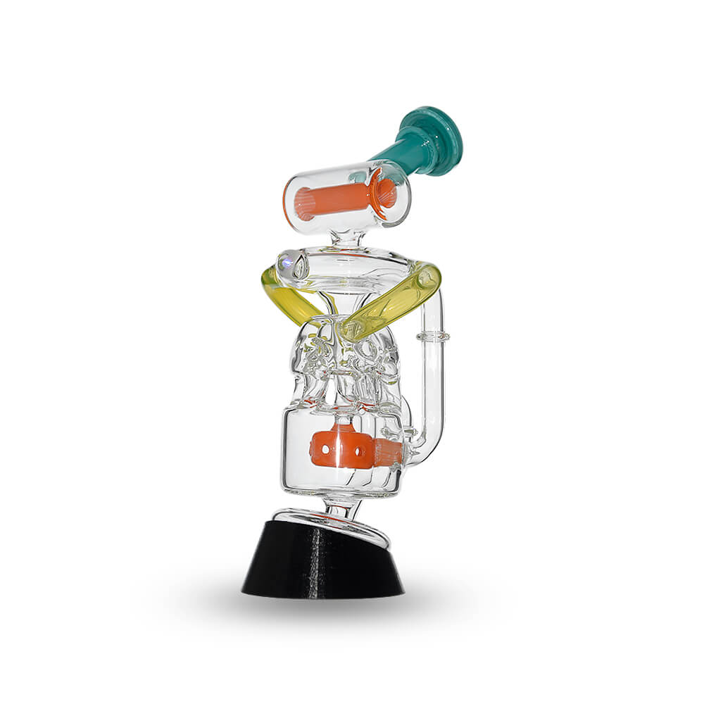 Multi Chamber Recycler Glass Attachment for Puffco Peak OG &amp; Pro | Calibear
