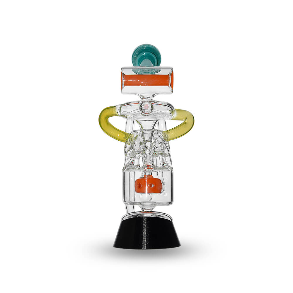 Multi Chamber Recycler Glass Attachment for Puffco Peak OG &amp; Pro | Calibear