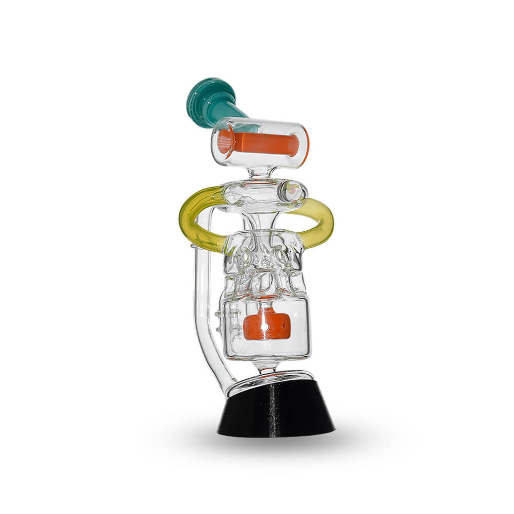 Multi Chamber Recycler Glass Attachment for Puffco Peak OG &amp; Pro | Calibear