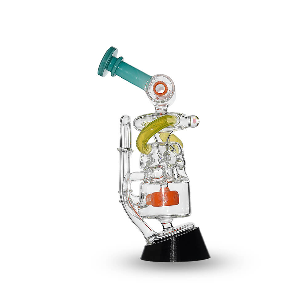 Multi Chamber Recycler Glass Attachment for Puffco Peak OG &amp; Pro | Calibear