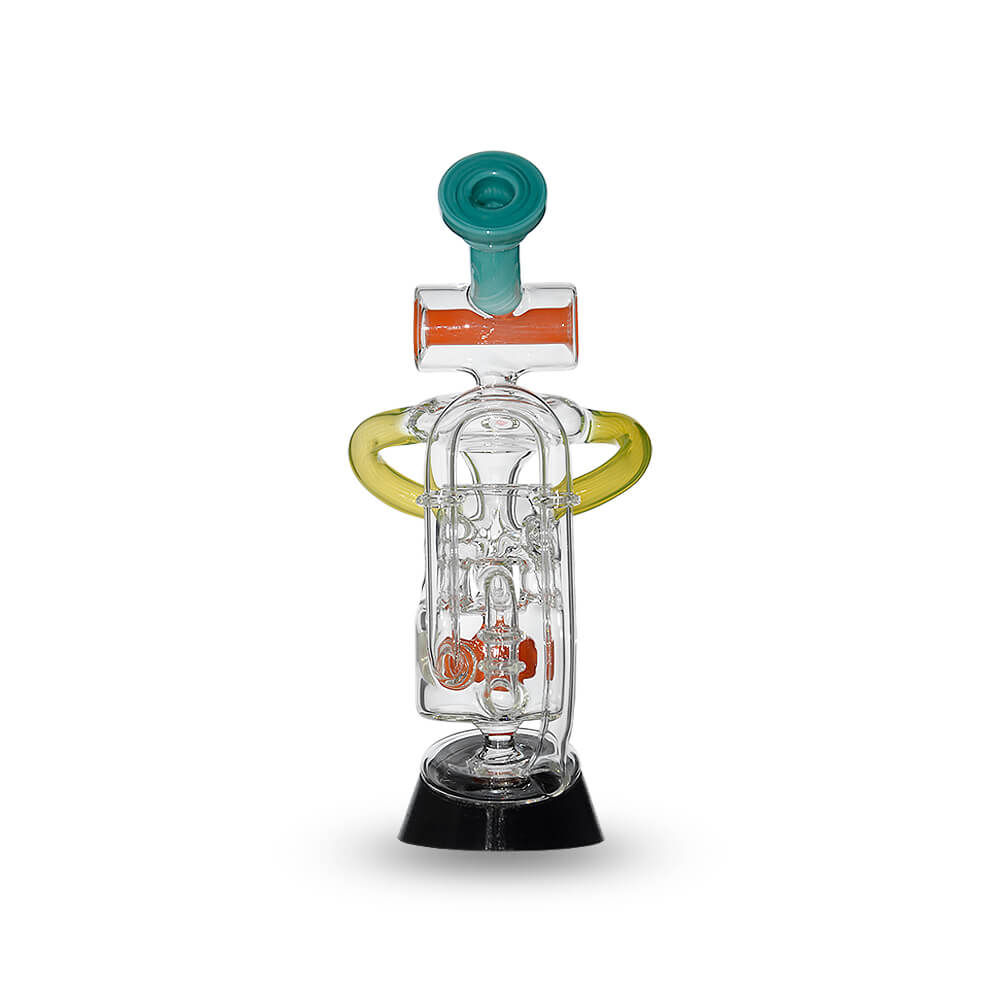 Multi Chamber Recycler Glass Attachment for Puffco Peak OG &amp; Pro | Calibear