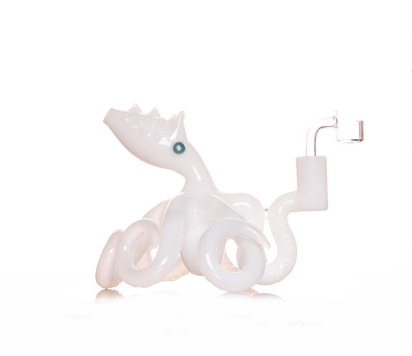 Octopus Dab Rig – 5.5” Handmade Glass Rig W/ 3 Pinholes Perc