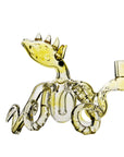 Octopus Dab Rig – 5.5” Handmade Glass Rig W/ 3 Pinholes Perc
