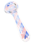 4″ Striped Glass Spoon Pipe “Candy Cane” – Assorted Colors