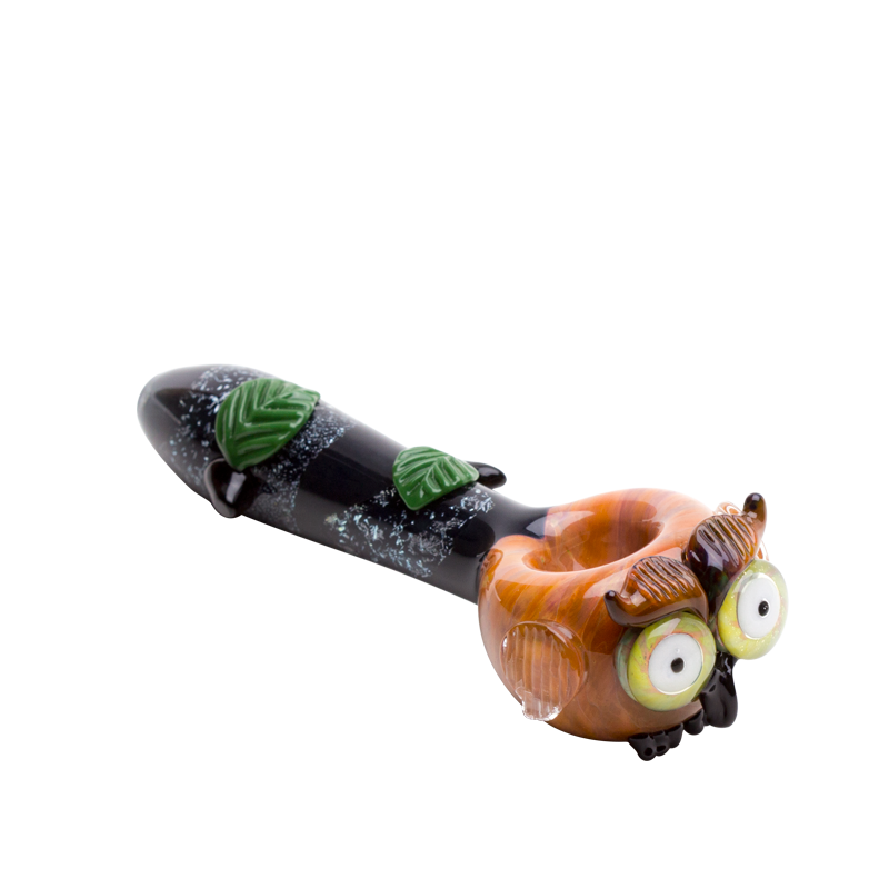 Empire Glassworks “Owl” Glass Hand Pipe – 4½″ – US-Made