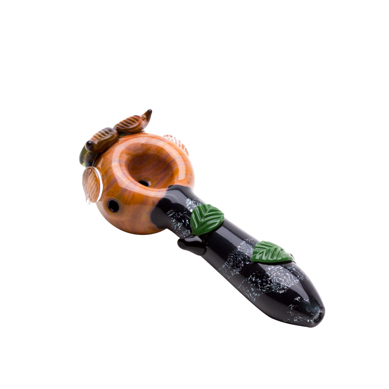 Empire Glassworks “Owl” Glass Hand Pipe – 4½″ – US-Made