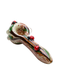 Empire Glassworks “Lady Bugs” Glass Hand Pipe – 4½″ – US-Made