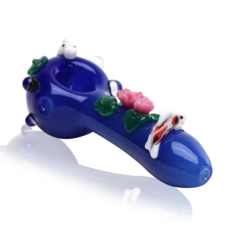 Empire Glassworks “Koi Pond” Glass Hand Pipe – 4½″ – US-Made