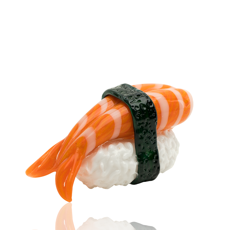 Empire Glassworks “Shrimp Nigiri” Glass Hand Pipe – 3½″ – US-Made