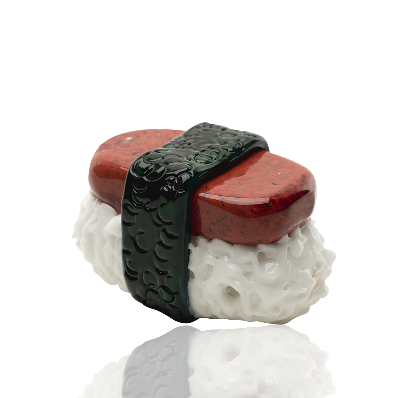 Empire Glassworks “Spam Musubi” Glass Hand Pipe – 3½″ – US-Made