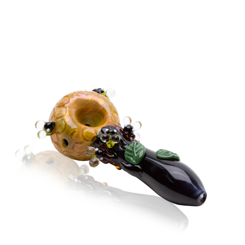 Empire Glassworks “Beehive” Glass Hand Pipe – 4″ – US-Made