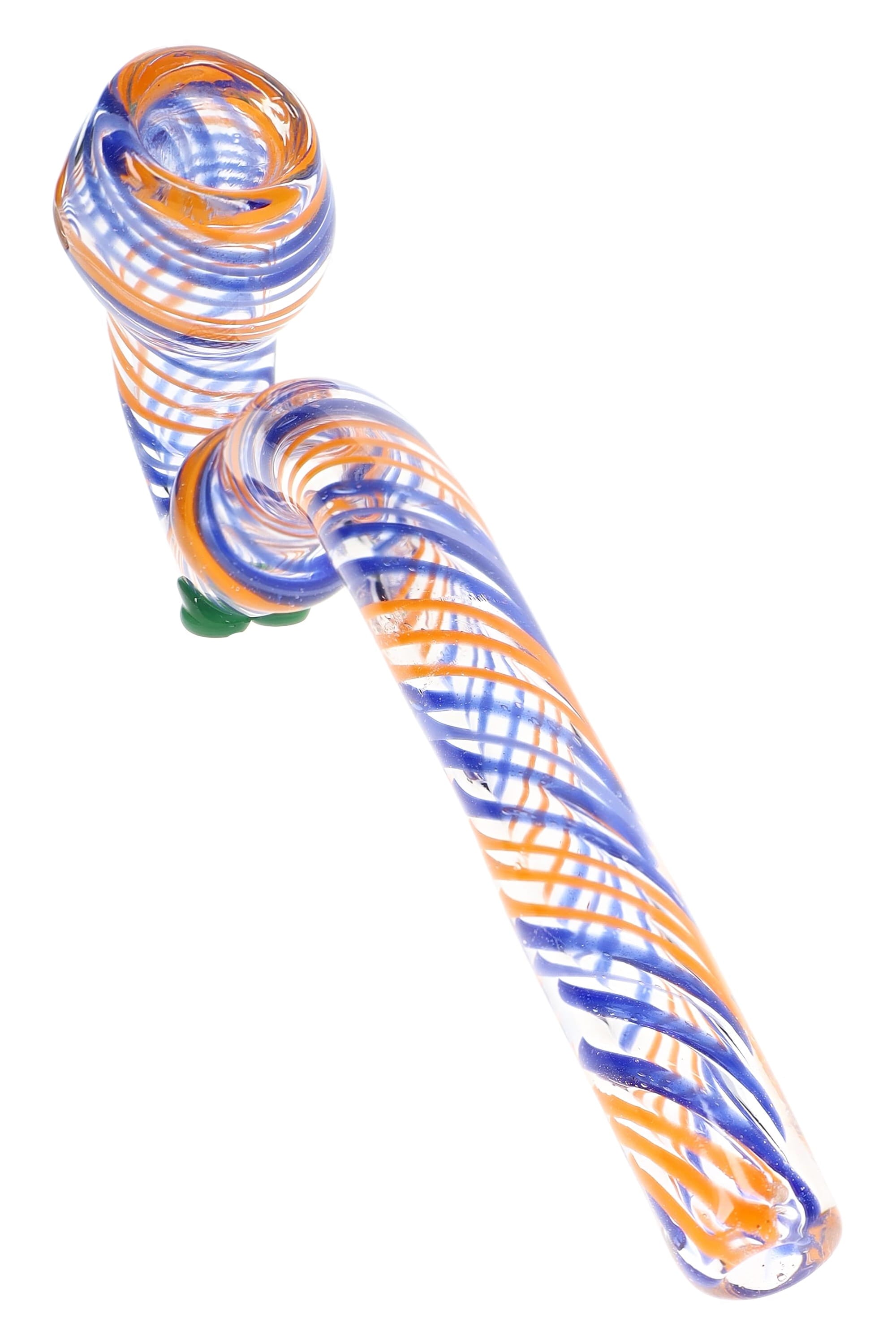 Swirl Ribbon Sherlock Glass Pipe “Ribbon Wizard” – 8″ – Assorted Colors