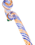 Swirl Ribbon Sherlock Glass Pipe “Ribbon Wizard” – 8″ – Assorted Colors