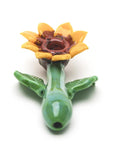 Empire Glassworks “Sunflower” Glass Sherlock Pipe – 5½″ – US-Made