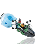 Empire Glassworks “Climbing Pandas” Glass Hand Pipe – 4½″ – US-Made