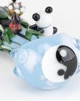 Empire Glassworks “Climbing Pandas” Glass Hand Pipe – 4½″ – US-Made