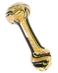 Striped Rasta Swirl Glass Hand Pipe “Rasta Ribbons” – Assorted Colors