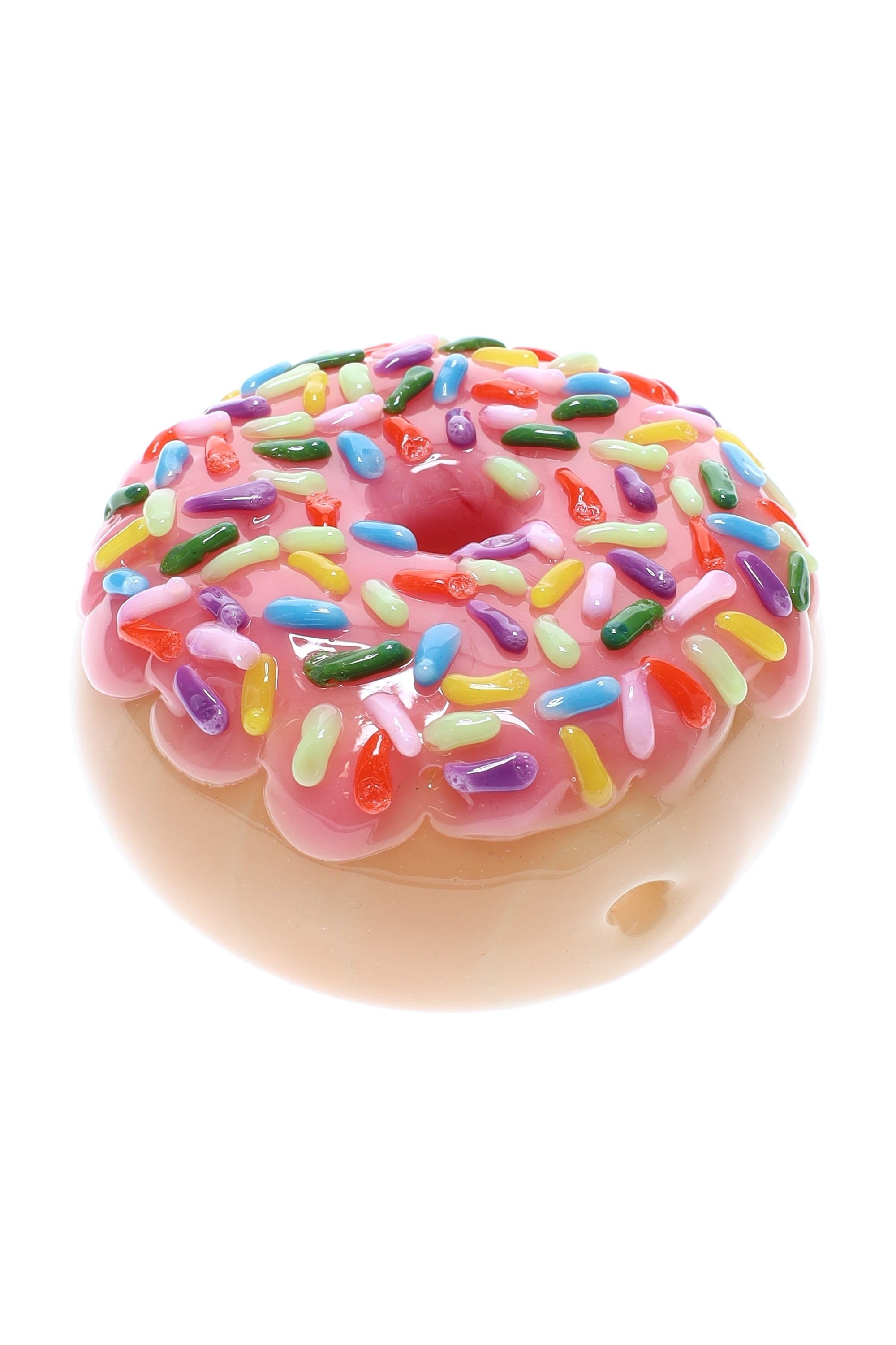 Empire Glassworks “Pink Sprinkle Donut” Glass Hand Pipe – 2½″ – US-Made