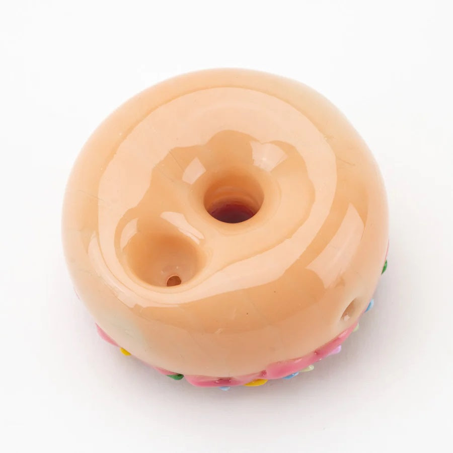 Empire Glassworks “Pink Sprinkle Donut” Glass Hand Pipe – 2½″ – US-Made