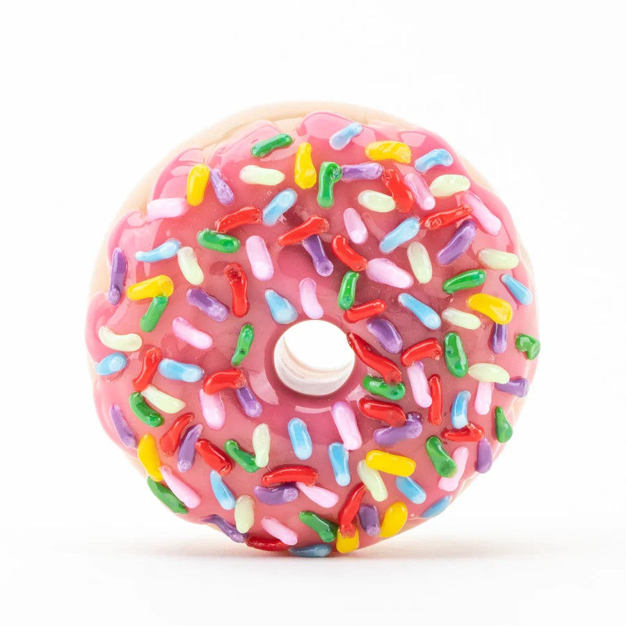 Empire Glassworks “Pink Sprinkle Donut” Glass Hand Pipe – 2½″ – US-Made