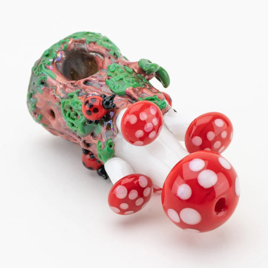 Empire Glassworks “Mushrooms” Glass Hand Pipe – 4″ – US-Made