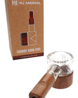 MJ Arsenal Granby Glass Hand Pipe – Alpine Collection – Wood Accents
