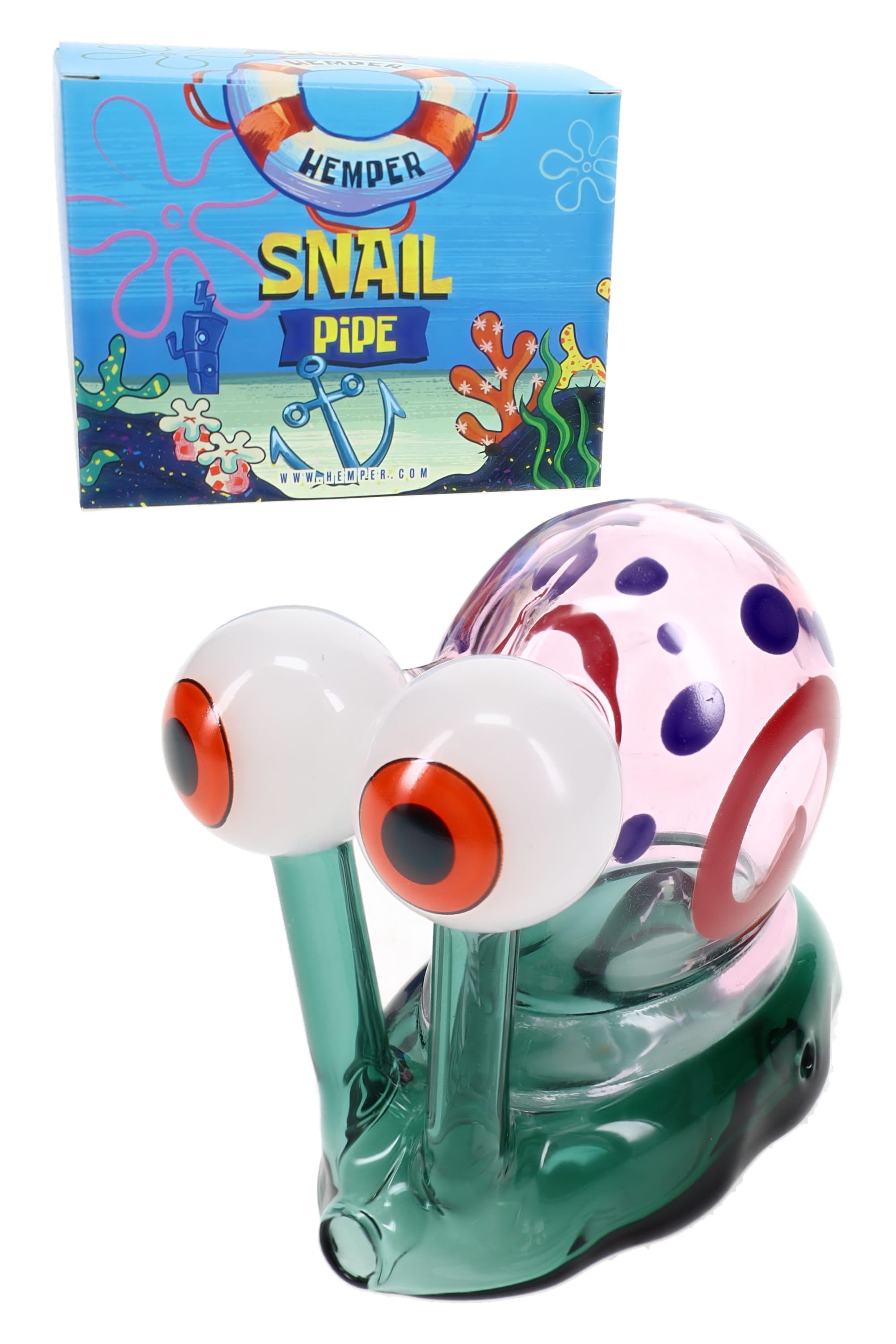 Hemper Snail Glass Hand Pipe