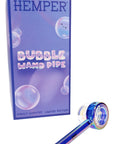 Hemper Bubbles Wand Glass Hand Pipe – 4″