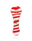 Hemper Candy Cane Glass Hand Pipe – 3″