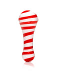 Hemper Candy Cane Glass Hand Pipe – 3″