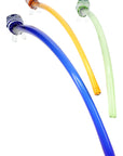 Long Colored Striped Glass Gandalf Pipe “Wizard Wand” – 17″