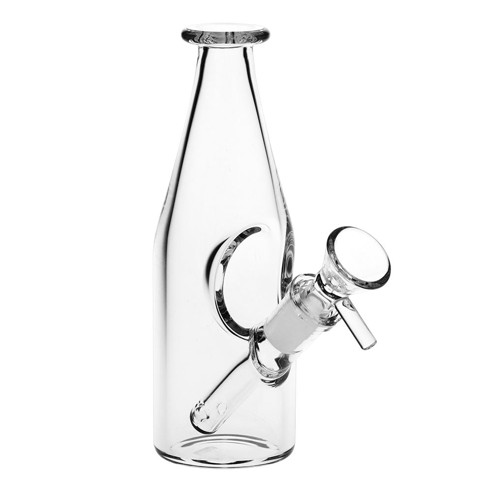 Bottle Style Glass Water Pipe - 6.25" / 14mm F