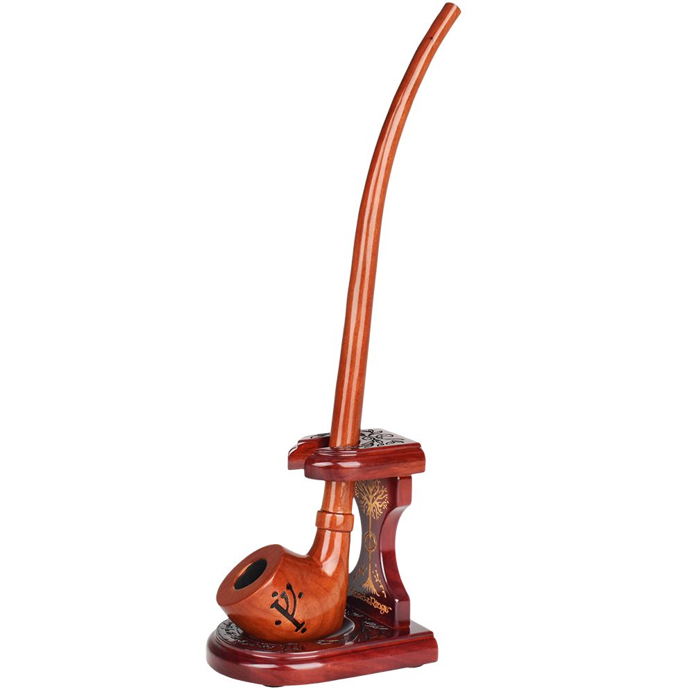 Pulsar Shire Pipes x LoTR GANDALF Pipe &amp; MIDDLE-EARTH Pipe Stand Bundle - 12.5"