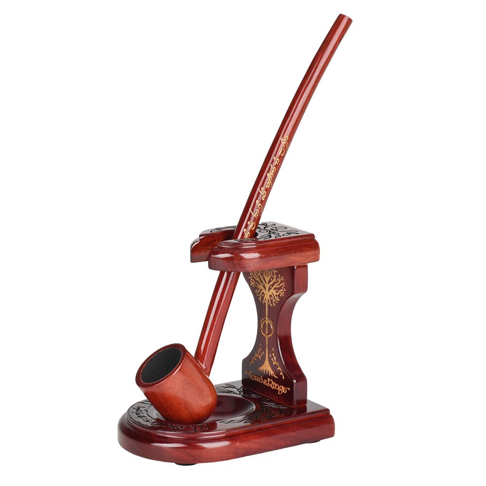 BUNDLE - Pulsar Shire Pipes ARAGORN Smoking Pipe &amp; Middle-Earth Pipe Stand