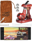 Pulsar Shire Pipes x LoTR HOBBITON Pipe & MIDDLE-EARTH Pipe Stand Bundle - 5.25"