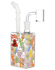 Glow Mushroom Juice Box Dab Rig - 7.5"/14mm F