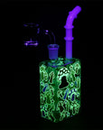 Glow Mushroom Juice Box Dab Rig - 7.5"/14mm F