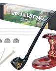 Pulsar Shire Pipes x LoTR BOROMIR Pipe & MIDDLE-EARTH Pipe Stand Bundle - 13"