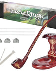 Pulsar Shire Pipes x LoTR RIVENDELL Pipe & MIDDLE-EARTH Pipe Stand Bundle - 12.75"