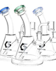 Glass House Bent Neck Glass Dab Rig - 6.75" / 14mm F / Colors Vary