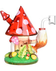Shroom Forest Fantasy Glass Dab Rig - 6.8" / 14mm F