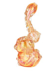 Full Blown Marble Golden Bubbler - 5.75"