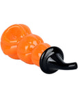 Stacked Jack-O-Lantern Glass Hand Pipe - 5"