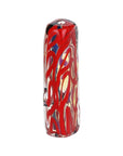 Blood Moon Dichro Stripe Squared Glass Hand Pipe - 3.5"