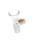 Stoned Orange Cat Beaker Glass Water Pipe - 10" / 14mm F