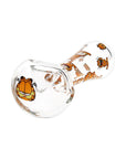 3CT BUNDLE - Stoned Orange Cat Glass Spoon Pipe - 4.5"