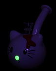 What's Happenin' Kitty Glass Water Pipe - 7" / 14mm F